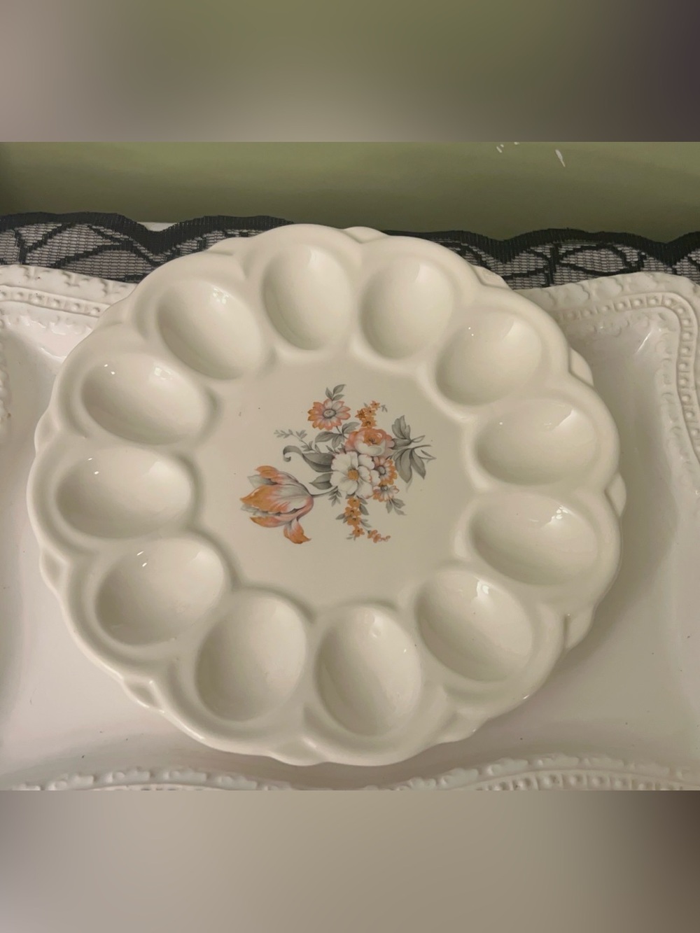 Ebeling and Reuss American Artware Deviled Egg Plate